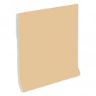 U.S. Ceramic Tile Color Collection Matte Camel 4-1/4 in. x 4-1/4 in. Ceramic Stackable Cove Base Wall Tile-DISCONTINUED