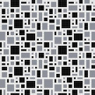Mosaic Loft Scatter Night Motif 24 in. x 24 in. Glass Wall and Light Residential Floor Mosaic Tile