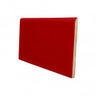 U.S. Ceramic Tile Color Collection 3 in. x 6 in. Bright Red Pepper Ceramic Wall Tile with a 6 in. Surface Bullnose