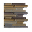 Splashback Tile Temple Khaki Glass Tile - 6 in. x 6 in. Tile Sample-DISCONTINUED