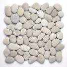 Solistone River Rock Brookstone 12 in. x 12 in. x 12.7 mm Natural Stone Pebble Mosaic Floor and Wall Tile (10 sq. ft./case)