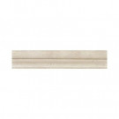 Daltile Brancacci Aria Ivory 2 in. x 12 in. Ceramic Chair Rail Accent Wall Tile