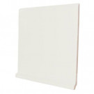 U.S. Ceramic Tile Color Collection Matte Bone 6 in. x 6 in. Ceramic Stackable Right Cove Base Corner Wall Tile-DISCONTINUED