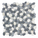 Jeffrey Court Carrera River Rocks 12 in. x 12 in. x 8 mm Marble Mosaic Wall Tile