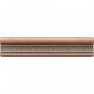 Daltile Castle Metals 2-1/2 in. x 12 in. Aged Copper Metal Hammered Ogee Liner Trim Wall Tile
