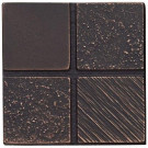 Weybridge 2 in. x 2 in. Cast Metal Mosaic Dot Dark Oil Rubbed Bronze Tile (10 pieces / case) - Discontinued