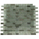 Splashback Tile Pattern 12 in. x 12 in. x 8 mm Marble and Glass Mosaic Floor and Wall Tile