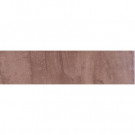 ELIANE Cityscape Plaza Brown 3 in. x 12 in. Glazed Porcelain Bullnose Floor and Wall Tile